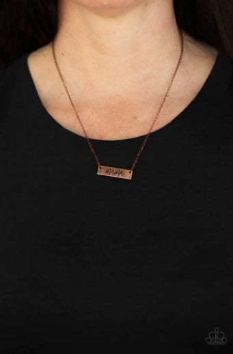 Blessed Mama Copper Necklace