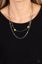 Load image into Gallery viewer, Bold Buds Yellow Necklace

