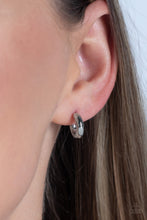 Load image into Gallery viewer, Catwalk Curls Silver Hoop Earrings

