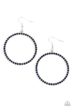Load image into Gallery viewer, Head-Turning Halo Blue Earrings
