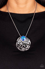 Load image into Gallery viewer, Lush Lattice Blue Necklace
