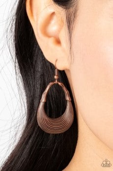 Terra Timber Copper Earrings