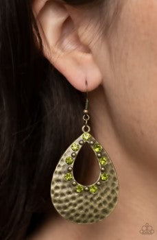 Terraform Twinkle Green Earrings