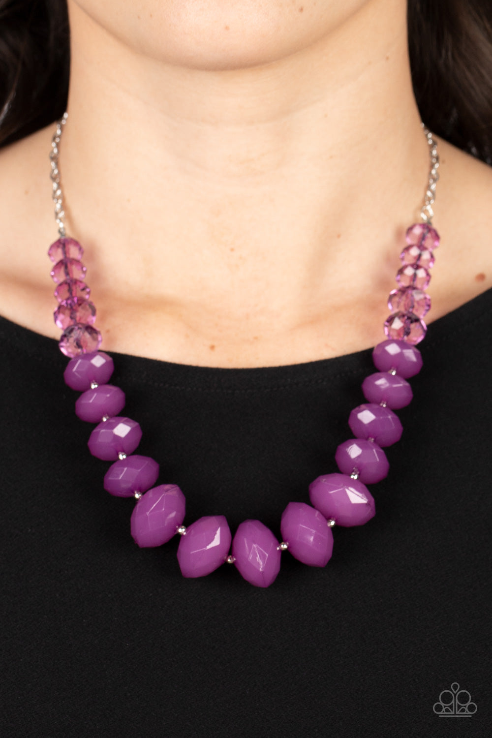 Happy-Glow-Lucky Purple Necklace