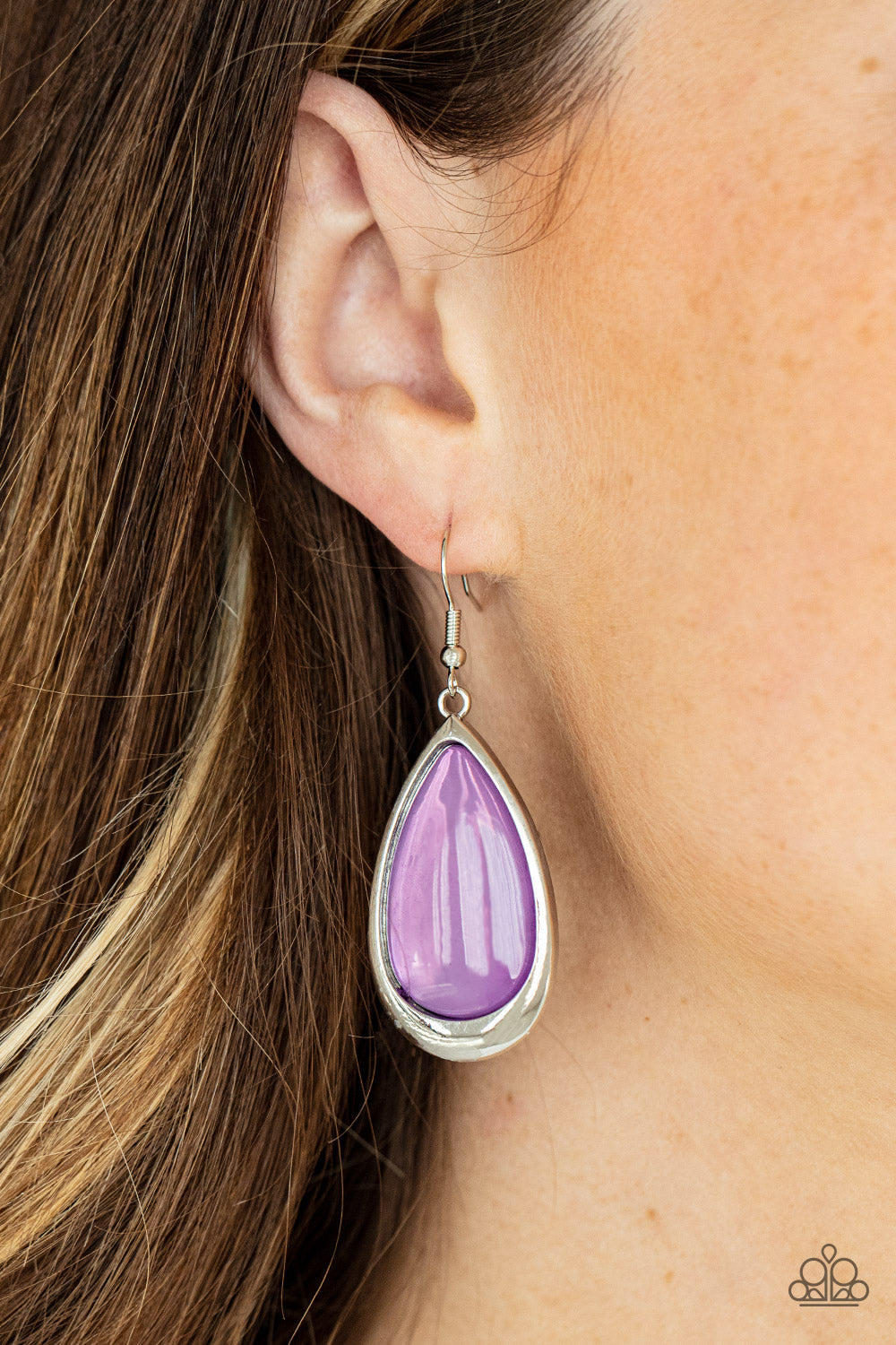 A World To Seer Purple Earrings