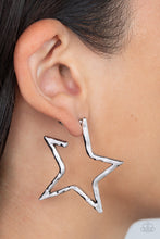 Load image into Gallery viewer, All-Star Attitude Silver Earrings
