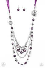 Load image into Gallery viewer, All The Trimmings Purple Necklace
