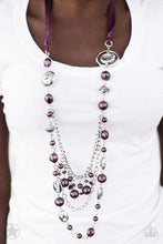 Load image into Gallery viewer, All The Trimmings Purple Necklace
