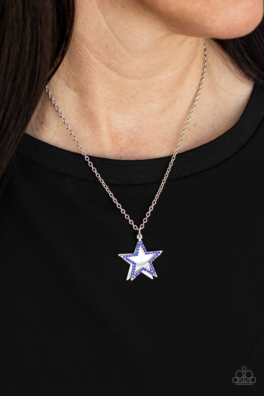 American Anthem Blue Necklace