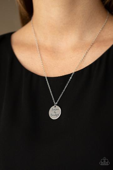 America The Beautiful Silver Necklace