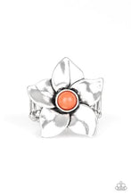 Load image into Gallery viewer, Ask For Flowers Orange Coral Beaded Center Ring
