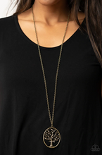 Load image into Gallery viewer, Autumn Abundance Brass Necklace
