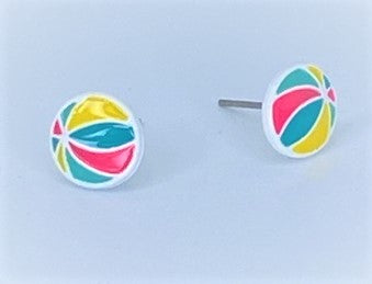 Summer Beach Ball Starlet Shimmer Earrings