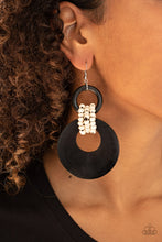 Load image into Gallery viewer, Beach Day Drama Black Earrings
