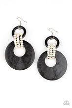 Load image into Gallery viewer, Beach Day Drama Black Earrings
