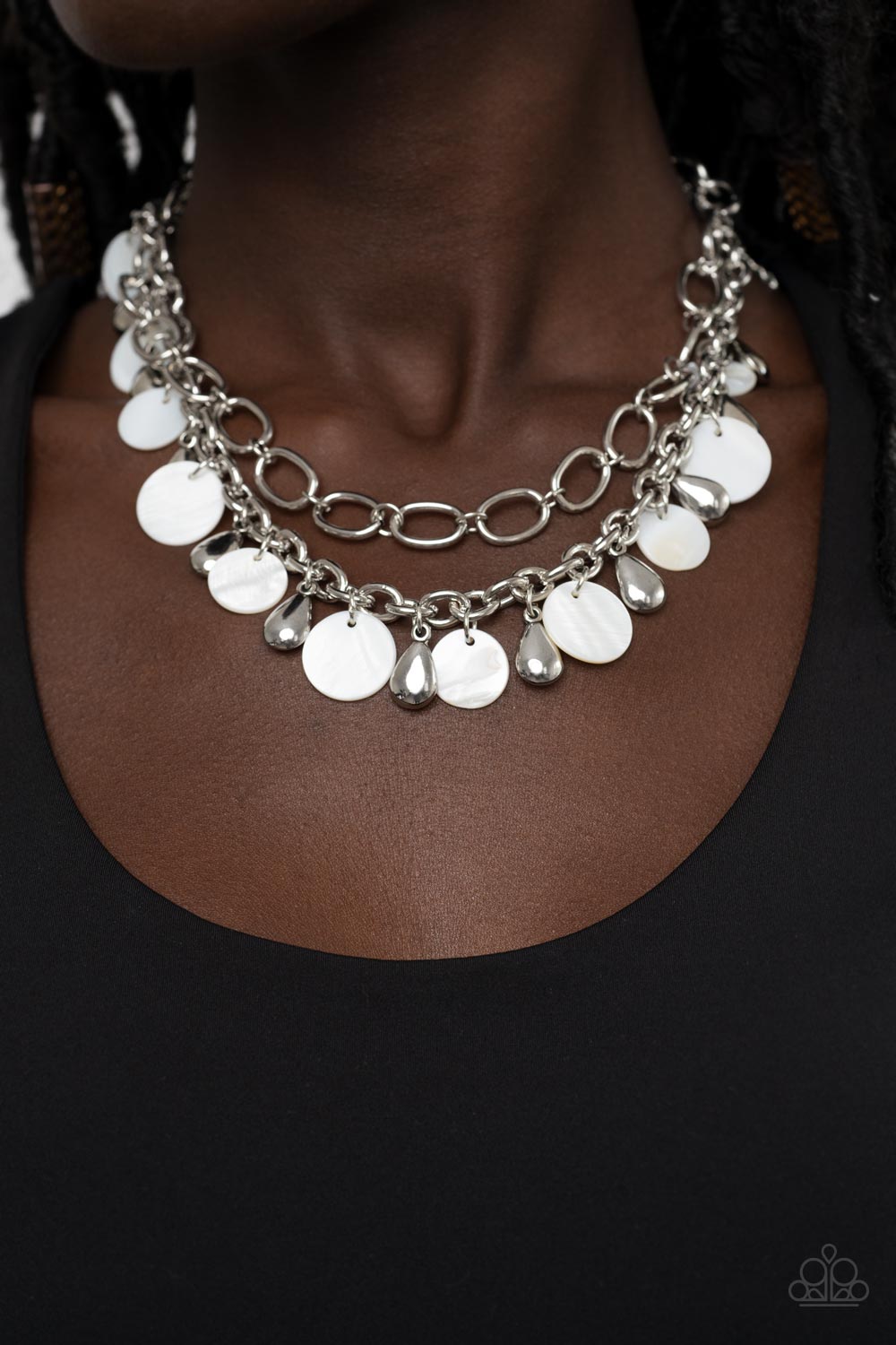 Beachfront Fabulous White Necklace