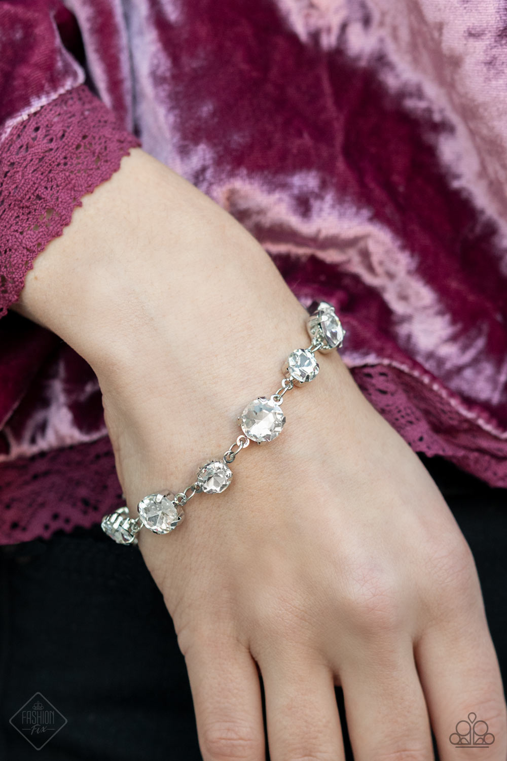 Bippity Boppity Bling White Bracelet