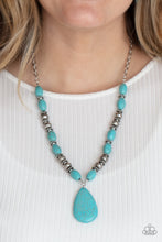 Load image into Gallery viewer, Blazing Saddles Blue Necklace
