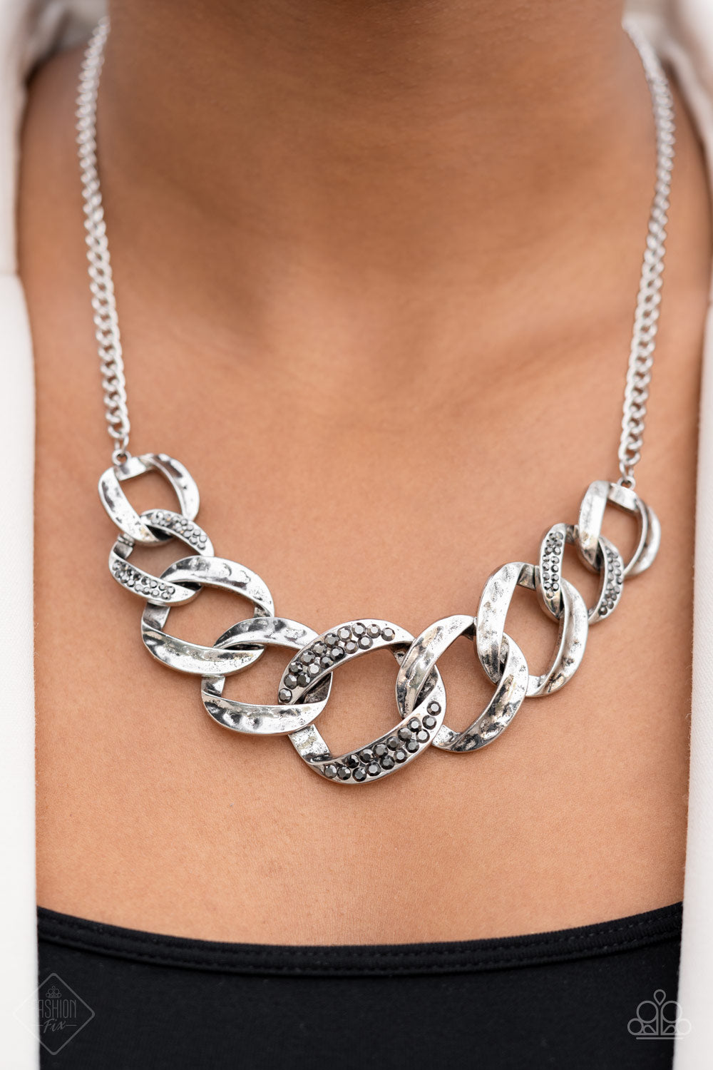 Bombshell Bling Silver Necklace