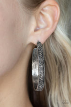 Load image into Gallery viewer, Bossy and Glossy Silver Hoop Earrings
