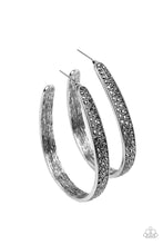 Load image into Gallery viewer, Bossy and Glossy Silver Hoop Earrings
