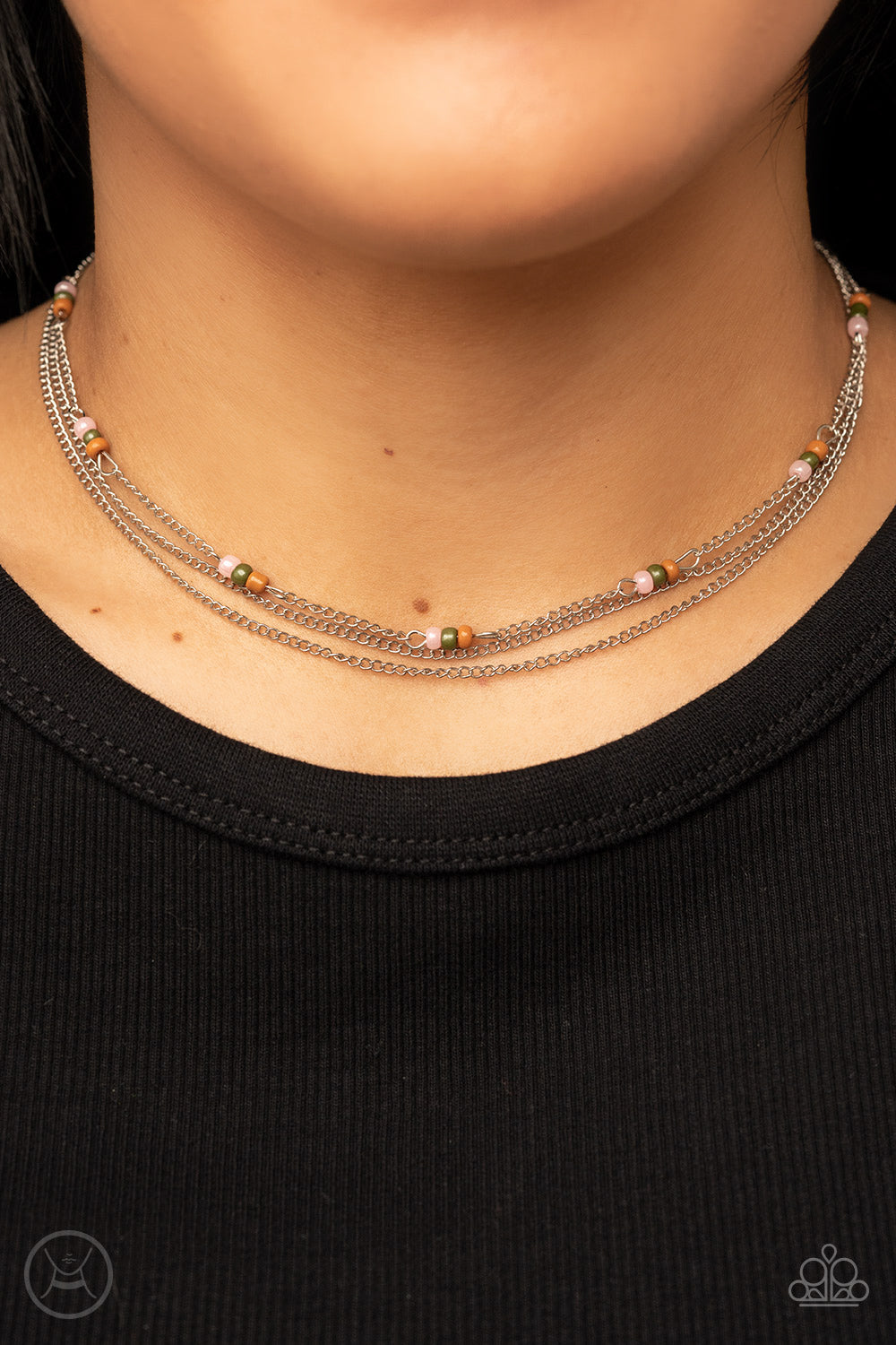 Bountifully Beaded Multi Choker Necklace