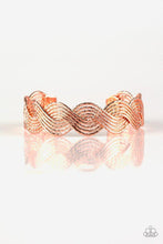Load image into Gallery viewer, Braided Brilliance Shiny Copper Bracelet
