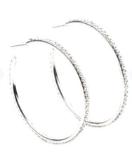 Load image into Gallery viewer, By Popular Vote White Hoop Earrings
