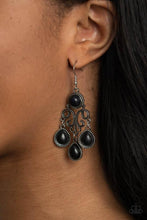 Load image into Gallery viewer, Canyon Chandelier Black Earrings
