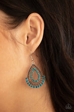 Load image into Gallery viewer, Castle Collection Blue Earrings
