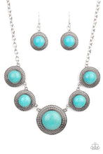 Load image into Gallery viewer, Circle The Wagons Blue Necklace
