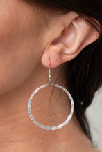 Load image into Gallery viewer, Colorfully Curvy White Earrings
