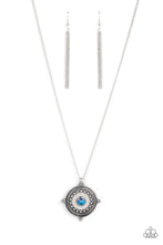 Load image into Gallery viewer, Compass Composure Blue Necklace
