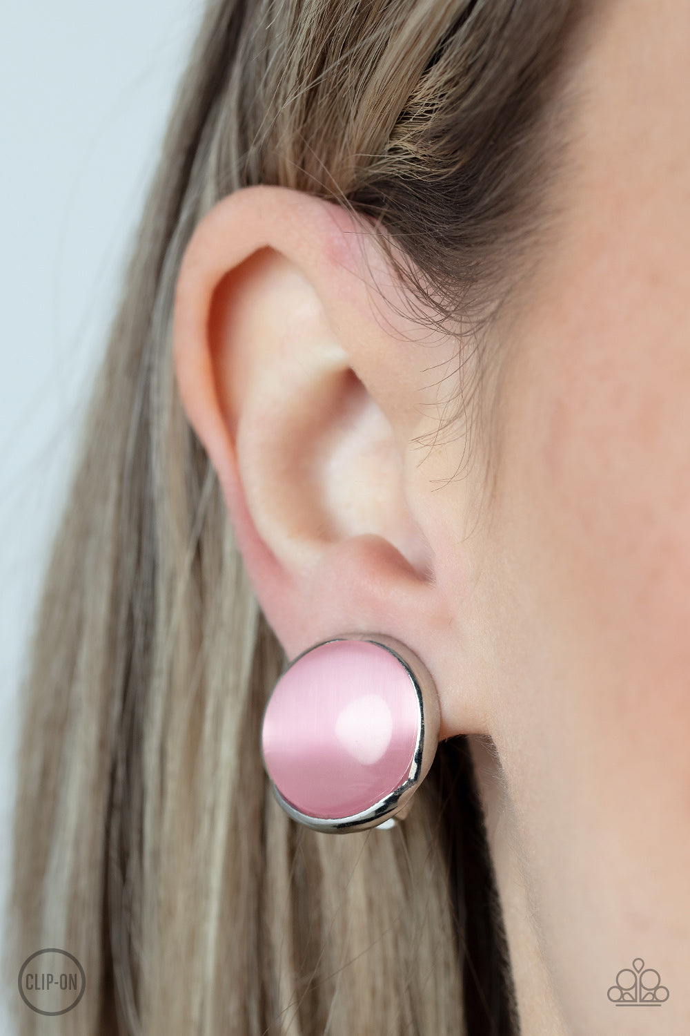 Cool Pools Pink Clip-on Earrings
