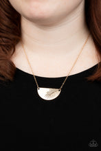 Load image into Gallery viewer, Cool, Palm and Collected Gold Necklace

