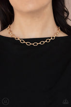 Load image into Gallery viewer, Craveable Couture Gold Choker Necklace
