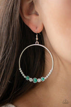 Load image into Gallery viewer, Dancing Radiance Green Earrings
