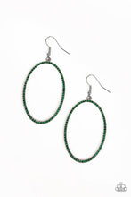 Load image into Gallery viewer, Dazzle on Demand Green Rhinestone Earrings
