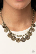 Load image into Gallery viewer, Delightfully Dappled Brass Necklace
