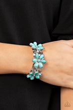 Load image into Gallery viewer, Desert Flower Patch Blue Bracelet
