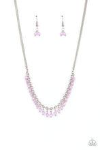 Load image into Gallery viewer, Dew a Double Take Purple Necklace
