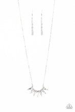 Load image into Gallery viewer, Empirical Elegance White Rhinestones Silver Necklace
