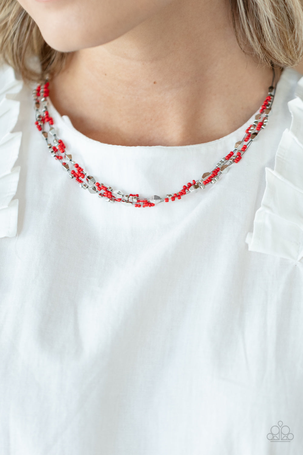 Explore Every Angle Red Necklace