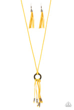 Load image into Gallery viewer, Feel at Homespun Yellow Necklace
