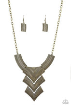 Load image into Gallery viewer, Fiercely Pharaoh Brass Necklace
