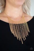 Load image into Gallery viewer, First Class Fringe Gold Necklace
