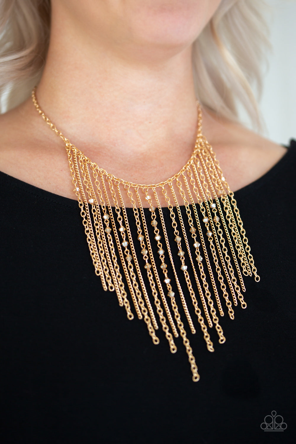 First Class Fringe Gold Necklace