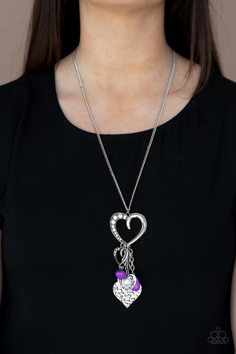 Flirty Fashionista Purple Necklace