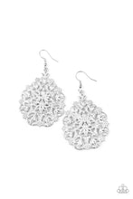 Load image into Gallery viewer, Floral Affair White Earrings
