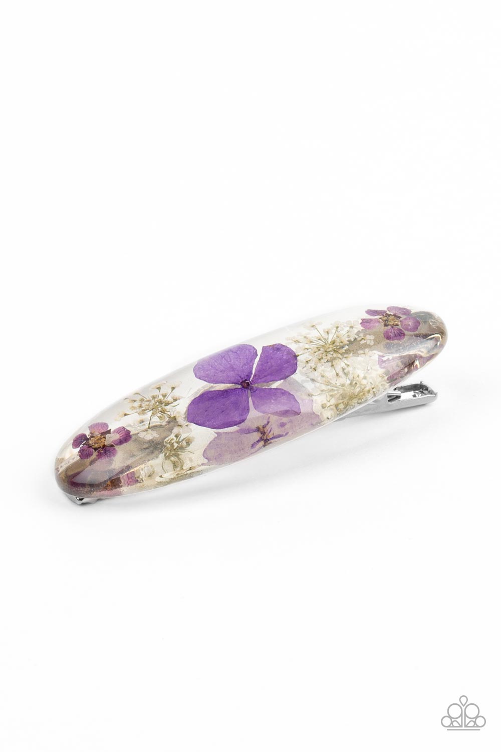Floral Flurry Purple Hair Clip